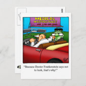 ハロウィーンユーモアのポストカード「斑点」 ポストカード (正面/裏面)