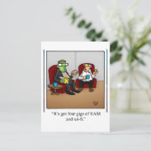 ハロウィーンユーモアのポストカード「斑点」 ポストカード (スタンド正面)