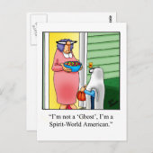 ハロウィーンユーモアのポストカード「斑点」 ポストカード (正面/裏面)