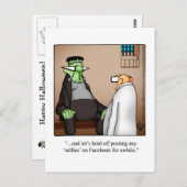 ハロウィーンユーモアのポストカード「斑点」 ポストカード (正面/裏面)