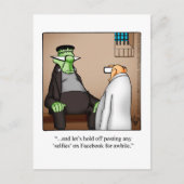 ハロウィーンユーモアのポストカード「斑点」 ポストカード (正面)