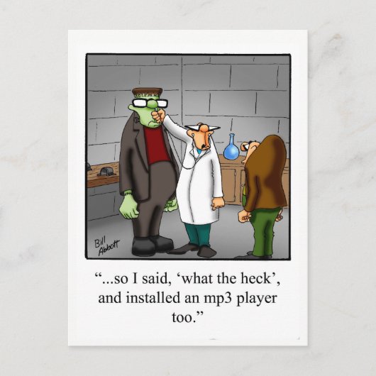 ハロウィーンユーモアのポストカード「斑点」 ポストカード (正面)