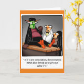 ハロウィーンユーモアグリーティングカード カード (黄色い花)