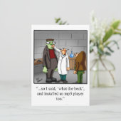 ハロウィーンユーモアパーティの招待状「斑点」 招待状 (スタンド正面)