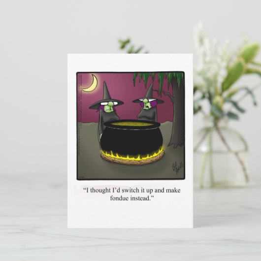 ハロウィーンユーモアパーティの招待状「斑点」 招待状 (スタンド正面)