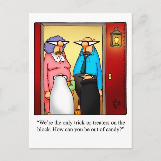 ハロウィーンユーモアポストカード ポストカード (正面)