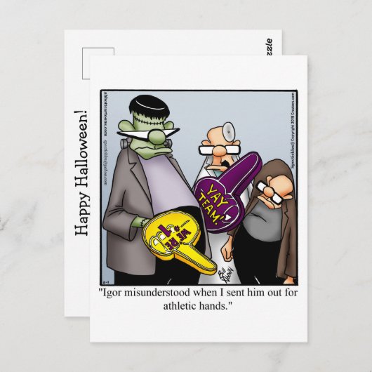 ハロウィーンユーモアポストカード ポストカード (正面/裏面)