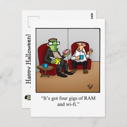 ハロウィーンユーモアポストカード ポストカード (正面/裏面)