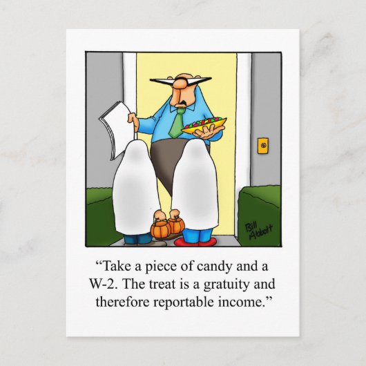 ハロウィーンユーモアポストカード ポストカード (正面)