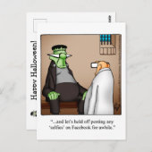 ハロウィーンユーモアポストカード ポストカード (正面/裏面)