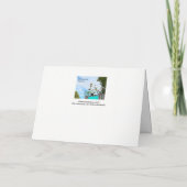 「ハロウィーンユーモア/未知のバイクもしくは自転車に乗る人」/スケルトンカード カード (裏面)