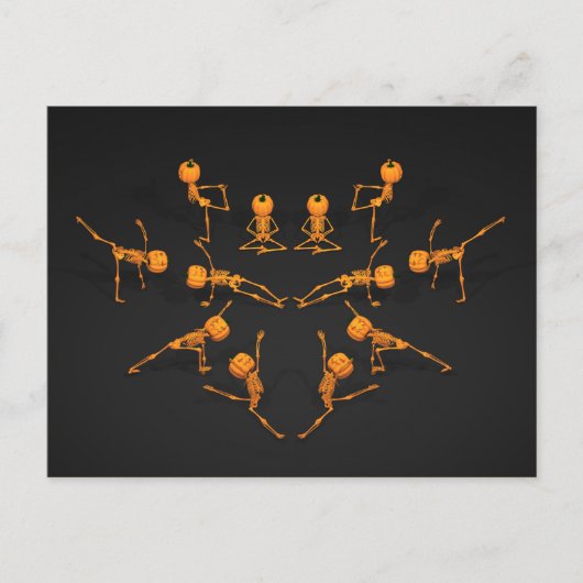 ハロウィーンヨガクラス ポストカード (正面)