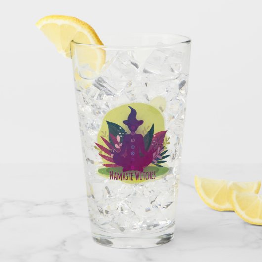 ハロウィーンヨガナマステウィッチ タンブラーグラス (アイス正面)