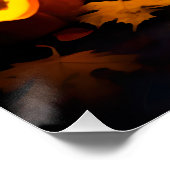 ハロウィーンヨーキプーとカボチャ怖い ポスター (コーナー)