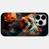 ハロウィーンヨークシャーテリアカボチャ怖い Case-Mate iPhoneケース (裏面 (横))