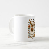 ハロウィーンヨークシャーテリアフラワーハロウィーン コーヒーマグカップ (正面左)