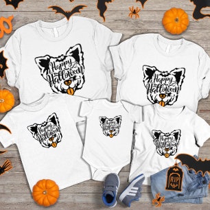 ハロウィーンヨークシャーテリア犬 Tシャツ