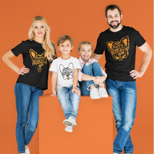 ハロウィーンヨークシャーテリア犬 Tシャツ