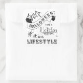 ハロウィーンライフスタイルチョークアート スクエアシール (バッグ)