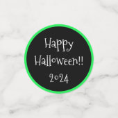 ハロウィーンライン紙プレート コンフェッティ (スモール正面)