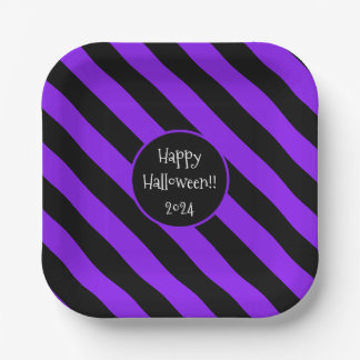 ハロウィーンライン紙プレート ペーパープレート