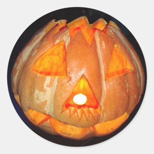 ハロウィーンラウンドステッカー ラウンドシール (正面)