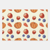 ハロウィーンラクーン(スカルとカボチャ) ラッピングペーパーシート (正面3)