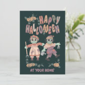 ハロウィーンラグドールゾンビ(1) – グリーティングカード シーズンカード (スタンド正面)