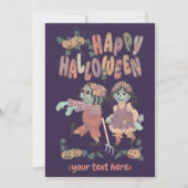 ハロウィーンラグドールゾンビ(3) – グリーティングカード シーズンカード (正面)