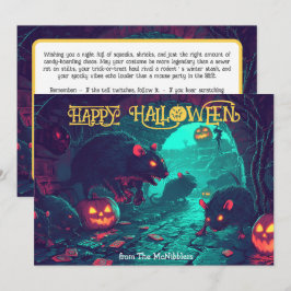 ハロウィーンラチェロボールカード 招待状