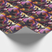 ハロウィーンラットテリアヴァンパイアパンプキンズ怖 ラッピングペーパー (角)