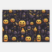 ハロウィーンラッピング紙シートセット3 ラッピングペーパーシート (正面2)