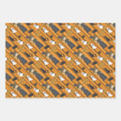 ハロウィーンラッピング紙セット ラッピングペーパーシート (正面)