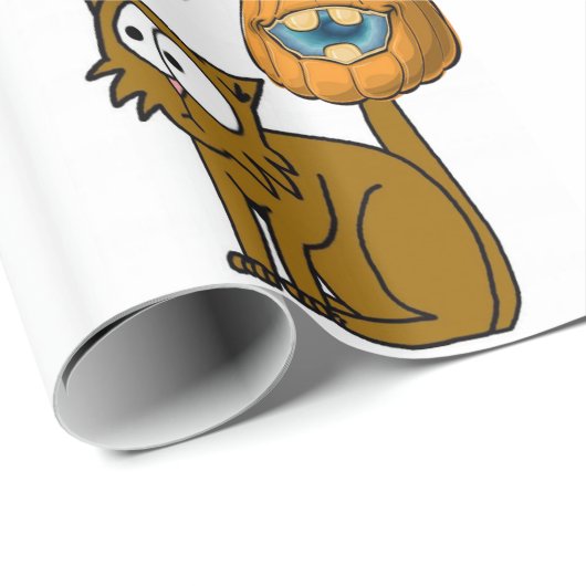 ハロウィーンラッピング紙ネコ ラッピングペーパー (ロールコーナー)