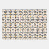 ハロウィーンラッピング紙フラットシートセット3 ラッピングペーパーシート (正面3)