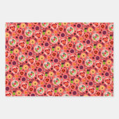 ハロウィーンラッピング紙フラットシートセット3 ラッピングペーパーシート (正面2)