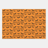 ハロウィーンラッピング紙フラットシートセット3 ラッピングペーパーシート (正面)