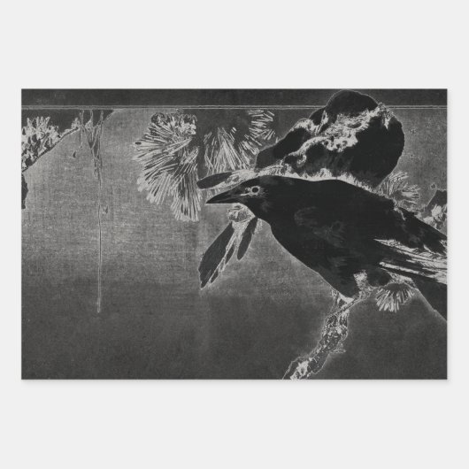 ハロウィーンラッピング紙フラットシートセット3 ラッピングペーパーシート (正面)