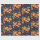 ハロウィーンラッピング紙-デザイン1 ラッピングペーパー (フラット)