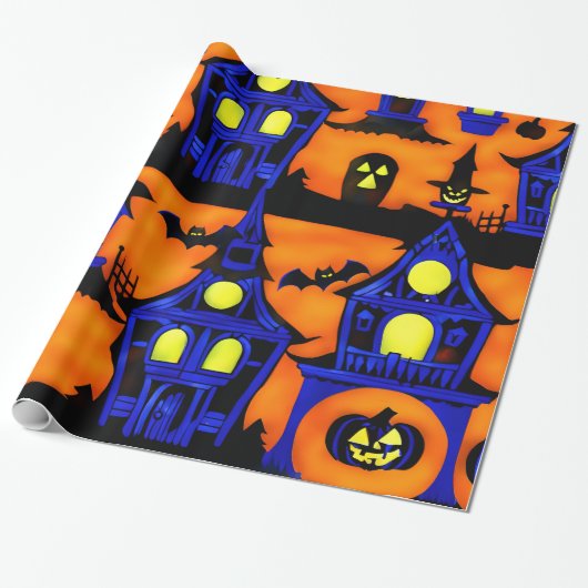 ハロウィーンラッピング紙 ラッピングペーパー (アンロールド)