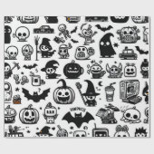 ハロウィーンラッピング紙 ラッピングペーパー (フラット)