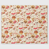 ハロウィーンラッピング紙 ラッピングペーパー (フラット)