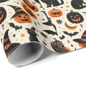 ハロウィーンラッピング紙 ラッピングペーパー (ロールコーナー)