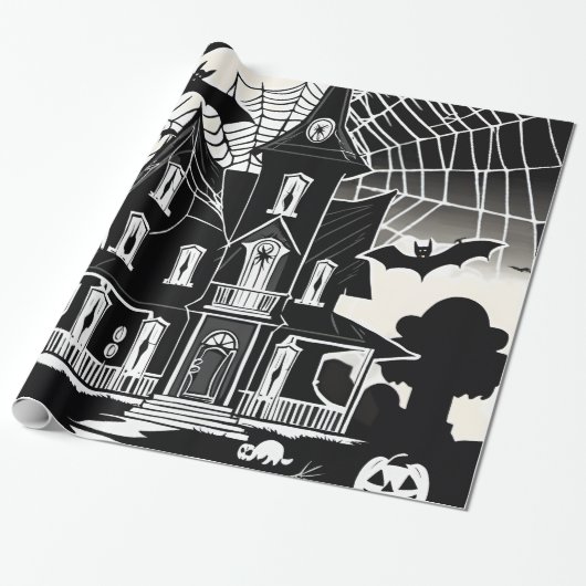ハロウィーンラッピング紙 ラッピングペーパー (アンロールド)