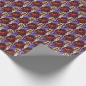 ハロウィーンラフなコリーヴァンパイアパンプキンス怖い ラッピングペーパー (角)