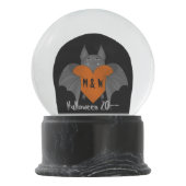 ハロウィーンラブこうもり スノーグローブ (裏面)