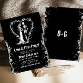 ハロウィーンラブアットファースト右パーツブライダルシャワー 招待状