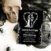 ハロウィーンラブアットファースト右パーツブライダルシャワー 招待状