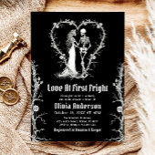 ハロウィーンラブアットファースト右パーツブライダルシャワー 招待状