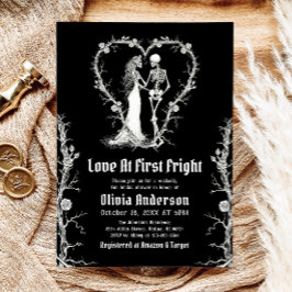 ハロウィーンラブアットファースト右パーツブライダルシャワー 招待状